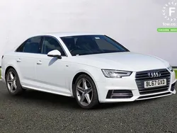 White Used 2017 Audi A4 S-Line Sedan | £11,999 (Fair price)