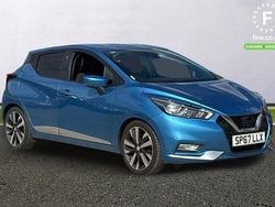 Blue Used 2017 Nissan Micra Tekna Hatchback | £7,199 (Fair price)