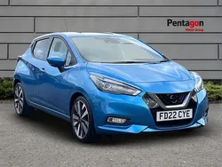 Blue Used 2022 Nissan Micra Tekna Hatchback | £12,499 (Fair price)