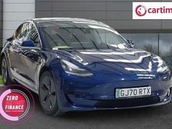 Blue Used 2020 Tesla Model 3 Standard Range Plus Sedan | £14,990 (Fair price)