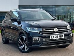 Deep black pearlescent Used 2020 VW T-Cross R-line SUV | £15,215 (Fair price)