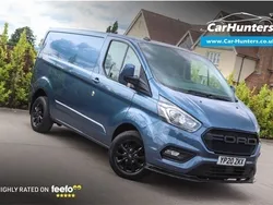 Blue Used 2020 Ford Transit Custom Limited Van | £17,995 (Expensive)