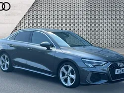 Grey Used 2021 Audi A3 S-Line Sedan | £22,565 (Fair price)