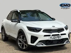 Clear white/black roof Used 2021 Kia Stonic GT-Line S SUV | £14,550 (Fair price)