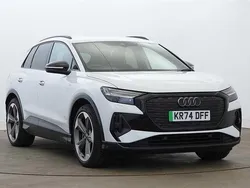 White Used 2024 Audi Q4 e-tron Black Edition SUV | £37,995 (Fair price)