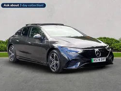 Grey Used 2024 Mercedes EQE350 AMG line Sedan | £48,881