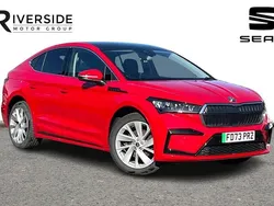 Velvet red metallic Used 2023 Skoda Enyaq iV ecoSuite SUV | £21,990 (Fair price)