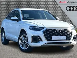 White Used 2022 Audi Q5 Sportback S-Line SUV | £31,992 (Good price)