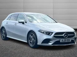 Iridium silver Used 2021 Mercedes A180 Executive Hatchback | £21,695 (Fair price)