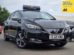 Black Used 2021 Nissan Leaf Tekna Hatchback | £9,495