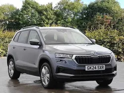 Graphite grey metallic Used 2024 Skoda Karoq SE Drive SUV | £23,695 (Fair price)