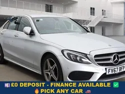 Silver Used 2017 Mercedes C220 AMG line Sedan | £12,449 (Good price)