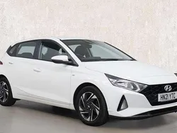 White Used 2021 Hyundai i20 SE Hatchback | £12,331 (Fair price)