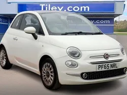 White Used 2015 Fiat 500 Lounge Hatchback | £5,490 (Fair price)