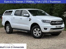 Frozen white (solid paint) Used 2022 Ford Ranger Limited Pickup | £11,995 (Good price)