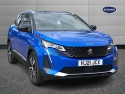 Blue Used 2021 Peugeot 3008 Premium SUV | £18,389 (Fair price)