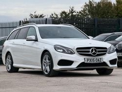 White Used 2015 Mercedes E220 AMG line Estate | £9,988 (Fair price)