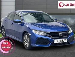 Blue Used 2019 Honda Civic SE Hatchback | £11,450 (Good price)