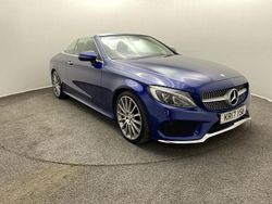 Blue Used 2017 Mercedes C250 AMG Line Premium Plus Cabriolet | £17,490 (Good price)
