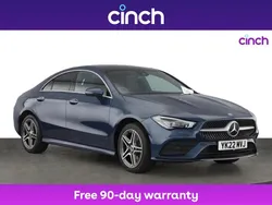 Blue Used 2022 Mercedes CLA250e AMG Line Premium Plus Sedan | £18,989 (Good price)