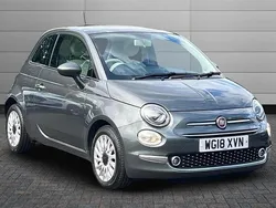 Grey Used 2018 Fiat 500 Lounge Hatchback | £7,250 (Fair price)