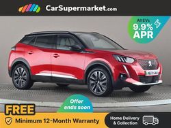Red Used 2021 Peugeot e-2008 Premium SUV | £14,197 (Fair price)