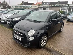 Black Used 2015 Fiat 500 S Hatchback | £6,495 (Fair price)