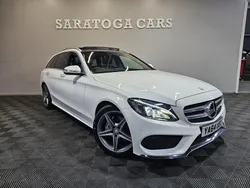 White Used 2015 Mercedes C220 AMG line Estate | £11,495 (A bit pricey)