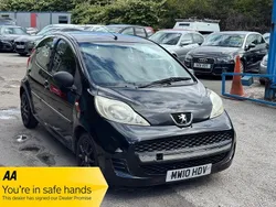 Black Used 2010 Peugeot 107 Hatchback | £2,489 (Fair price)