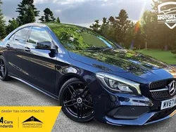 Blue Used 2018 Mercedes CLA180 AMG line Sedan | £14,749 (Fair price)