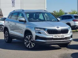 Brilliant silver Used 2024 Skoda Karoq SE L SUV | £24,989 (Fair price)