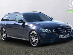 Blue Used 2020 Mercedes E220 AMG line Estate | £27,599 (Expensive)