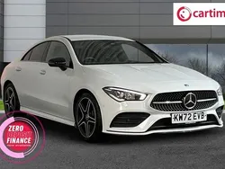 White Used 2023 Mercedes CLA200 AMG line Coupe | £24,125 (Good price)