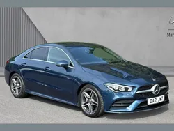 Blue Used 2021 Mercedes CLA200 AMG line Coupe | £21,821 (Fair price)