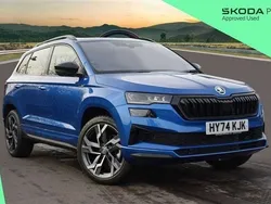 Blue Used 2024 Skoda Karoq SportLine SUV | £33,900 (Expensive)