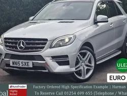 Used 2015 Mercedes ML250 AMG line SUV | £17,995 (Expensive)