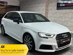 White Used 2018 Audi A3 Sportback Black Edition Hatchback | £10,995 (Fair price)