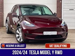 Red Used 2024 Tesla Model Y SUV | £34,500 (Expensive)