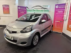 Silver Used 2010 Toyota Aygo Platinum Hatchback | £2,350