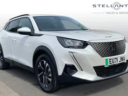 White Used 2021 Peugeot e-2008 Allure Premium SUV | £12,726 (Fair price)