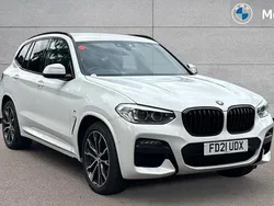 White Used 2021 BMW X3 M Sport SUV | £28,892 (Fair price)