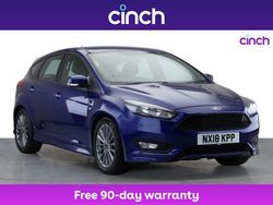 Blue Used 2018 Ford Focus ST-Line Hatchback | £10,399 (Fair price)