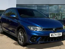 Reef blue metallic Used 2025 VW Polo R-line Hatchback | £22,417 (Fair price)