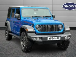 Blue Used 2024 Jeep Wrangler Rubicon SUV | £48,995 (Expensive)