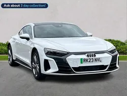 White Used 2023 Audi e-tron GT quattro Comfort Sedan | £47,581 (Super price)