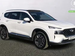 White Used 2022 Hyundai Santa Fe Ultimate SUV | £30,699 (Fair price)