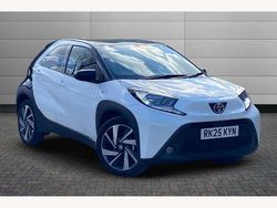 Pure white with black Used 2025 Toyota Aygo Hatchback | £15,450 (Fair price)