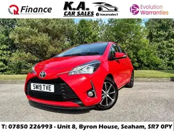Red Used 2019 Toyota Yaris Hatchback | £7,250 (Good price)