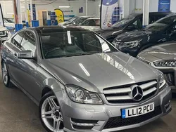 Silver Used 2012 Mercedes C250 AMG Coupe | £8,450 (Fair price)