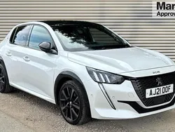 White Used 2021 Peugeot 208 Premium Hatchback | £12,591 (Fair price)